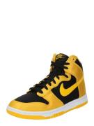 Nike Sportswear Korkeavartiset tennarit 'Dunk'  keltainen / musta