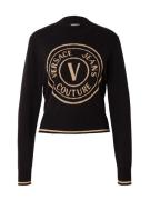 Versace Jeans Couture Neulepaita  vaaleabeige / musta