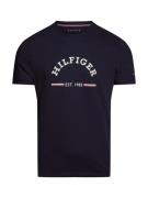 TOMMY HILFIGER Paita  marine / tummanpunainen / valkoinen