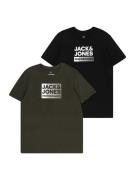 Jack & Jones Junior Paita  oliivi / musta / valkoinen