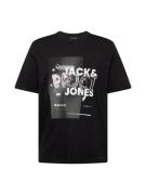 JACK & JONES Paita 'PRJCT'  musta / valkoinen