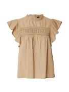 VERO MODA Pusero 'TRINE'  tummabeige