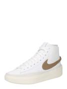 Nike Sportswear Korkeavartiset tennarit 'BLAZER PHANTOM'  ruskea / val...