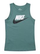 Nike Sportswear Paita 'ESSNTL HBR'  smaragdi / musta / valkoinen