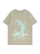 Jack & Jones Junior Paita 'JCOSPLASH OCEAN'  vesi / khaki / offwhite