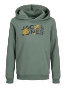 Jack & Jones Junior Collegepaita 'JJSTYD'  keltainen / tummanvihreä / ...