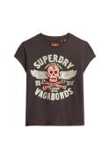 Superdry Paita  tummanruskea / hopeanharmaa / roosa