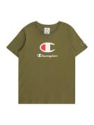 Champion Authentic Athletic Apparel Paita  oliivi / punainen / valkoin...