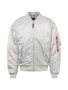 ALPHA INDUSTRIES Välikausitakki  vaaleanharmaa / punainen