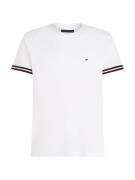 TOMMY HILFIGER Paita 'Global Stripe'  tummanpunainen / musta / valkoin...