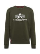 ALPHA INDUSTRIES Collegepaita  oliivi / punainen / valkoinen