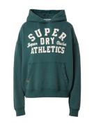 Superdry Collegepaita 'Essentials'  smaragdi / valkoinen