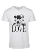 Merchcode Paita 'Minnie Loves Mickey'  musta / valkoinen