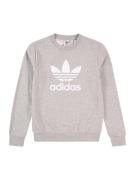 ADIDAS ORIGINALS Collegepaita 'TREFOIL'  meleerattu harmaa / valkoinen