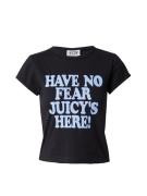 Juicy Couture Paita 'HAVE NO FEAR'  vaaleansininen / musta