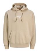 JACK & JONES Collegepaita 'JPRBLUAXTON'  taupe / valkoinen