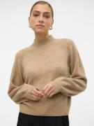 VERO MODA Neulepaita 'VMLEAF'  tummabeige