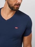 LEVI'S ® Paita 'Housemark V Neck Tee'  tummansininen