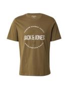 JACK & JONES Paita 'JPRBLAASTON'  oliivi / musta / valkoinen