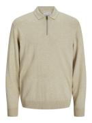 JACK & JONES Neulepaita 'JJEEMIL'  taupe