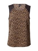 VERO MODA Toppi 'SERENA'  ruskea / musta