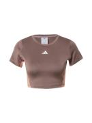 ADIDAS PERFORMANCE Toiminnallinen paita  beige / ruskea / pastellinkel...