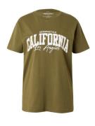 AÉROPOSTALE Paita 'CALIFORNIA'  khaki / valkoinen