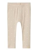 NAME IT Leggingsit 'NBFGAGO'  beige / vaaleankeltainen