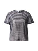 Banana Republic Paita 'V SS SHEER SPARKLE STRIPE CREW'  musta