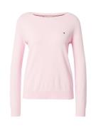 TOMMY HILFIGER Neulepaita 'CO JERSEY STITCH BOAT-NK SWEATER'  vaaleanp...