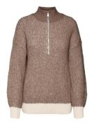 VERO MODA Neulepaita 'CHIARA'  beige / ruskea