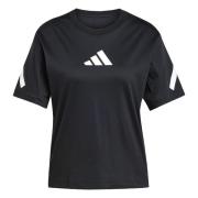 ADIDAS SPORTSWEAR Toiminnallinen paita 'Z.N.E.'  musta / valkoinen