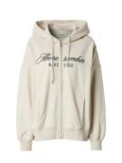 Abercrombie & Fitch Collegetakki 'LONG LIFE'  beigenharmaa / tummanhar...