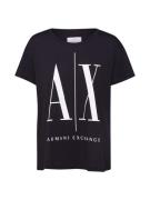 ARMANI EXCHANGE Paita  musta / valkoinen