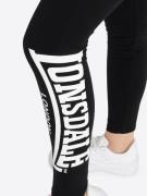 LONSDALE Leggingsit 'Merridge'  musta / valkoinen