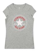 CONVERSE Paita  harmaa / punainen / valkoinen