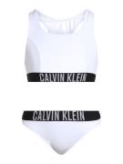 Calvin Klein Swimwear Bikini  harmaa / musta / valkoinen