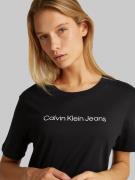 Calvin Klein Jeans Paita  musta / valkoinen