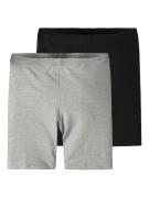 NAME IT Leggingsit 'NKFVivian'  vaaleanharmaa / musta