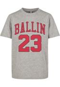 Mister Tee Paita 'Ballin 23'  meleerattu harmaa / punainen / musta / v...