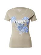 GUESS Paita  sininen / khaki / musta / hopea
