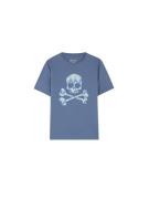 Scalpers Paita 'Ikat Skull'  ecru / safiiri / taivaansininen