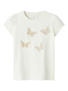 NAME IT Paita 'NMFDetsi'  beige / valkoinen