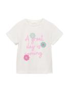 MANGO KIDS Paita 'GREAT'  smaragdi / roosa / offwhite