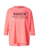 Soccx Oversized paita  viininpunainen / melooni / valkoinen