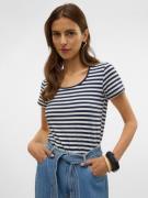VERO MODA Paita 'VMLOTTE'  tummansininen / valkoinen