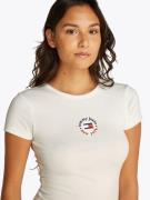 Tommy Jeans Mekko  laivastonsininen / tummanpunainen / offwhite