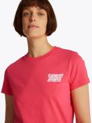 Tommy Jeans Paita  punainen / offwhite