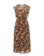 WE Fashion Puseromekko  beige / ruskea / tummanruskea / sinappi
