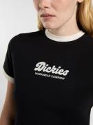 DICKIES Paita 'LEWISTOWN'  musta / valkoinen